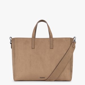 Haven 16 Laptop Tote in Vegan Suede