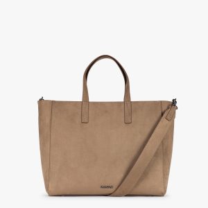 Haven 15 Laptop Tote Bag in Vegan Suede