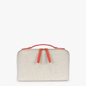 Colette Lay-Flat Canvas Toiletry Bag